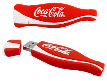 Promotional 1gb, 2gb, 4gb, 8gb Pvc Coca Cola Custom Usb Flash Drive With High Speed