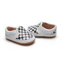 New Plaid Leather Baby Shoes