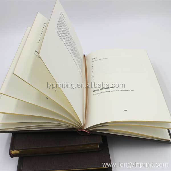 Customized gold gilded hardcover book printing service