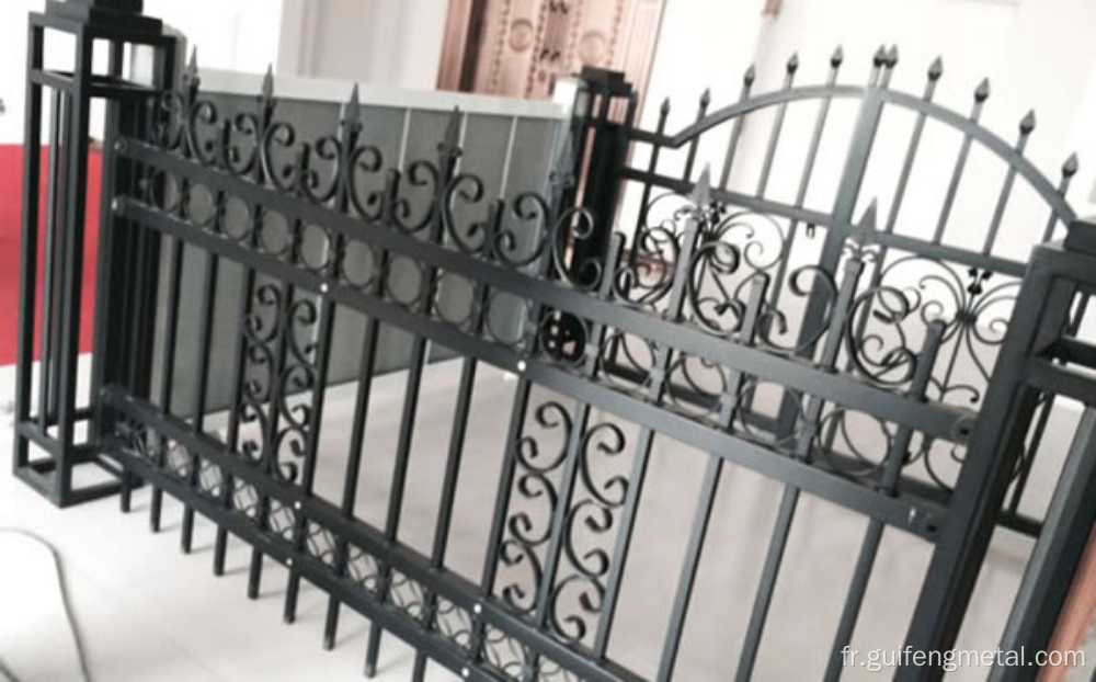 Porte de jardin d&#39;entrée en acier inoxydable en aluminium Porte de volet