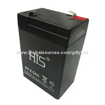 SMF Motorcycle battery with 6V/4.5Ah