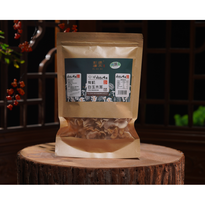 100g de fungo branco de orelha de madeira seca