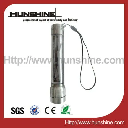 waterproof high power tail cap switch led solar power flashlight