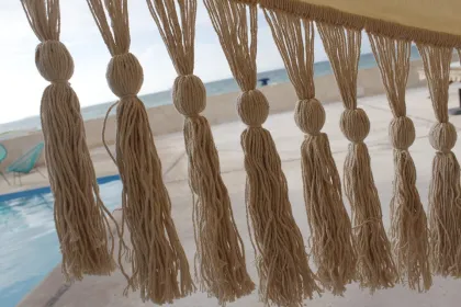Merida Tassels 200x150cm Large Macrame Outdoor Hammock