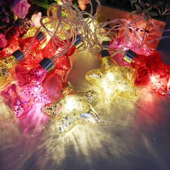 23m battery superior holiday star shape led fairy light decoration