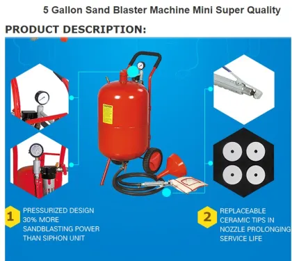 5 Gallon Sandblaster Systems & Equipment