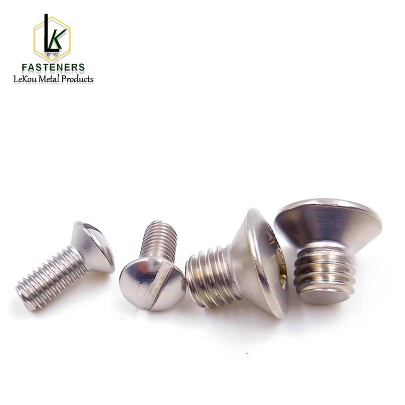 Slotted Oval Countersunk Head Machine Screws-Stainless Steel2