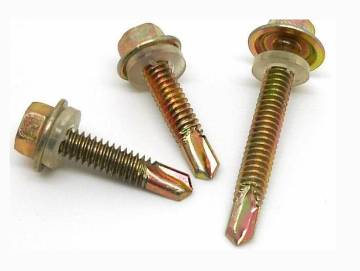 #12*1"-#14*5" Self Drilling Screw Hex head with washer YZP
