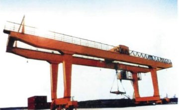 40t Double Girder Transtainer Gantry Electric Overhead Travelling Crane For Project