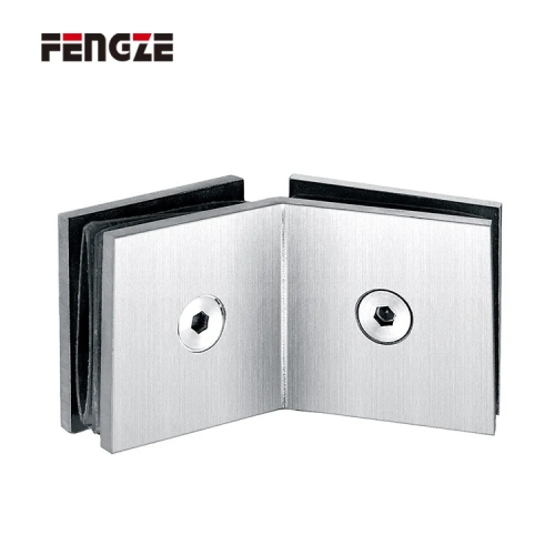 Abrazadera de vidrio de doble cara de 135 grados