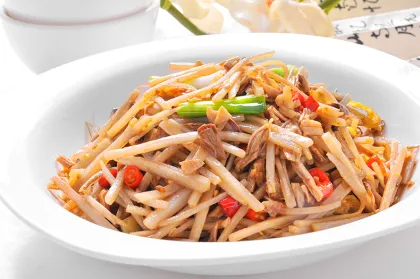 Chinese special dishes salting pickled cowpea with vacuum packing