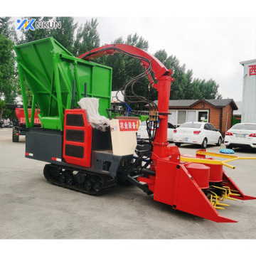 60 HP Double Row Diesel-Powered Crawler Silage Harvester for Tractor