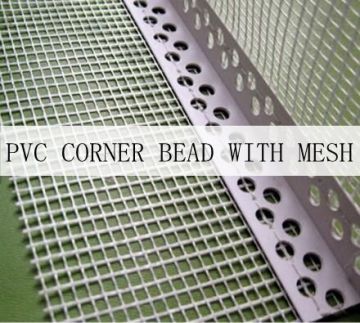 good raw materials, all size and color supply, Fiberglass mesh with PVC corner bead