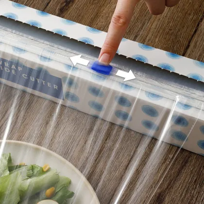Eco Food Grade High Temperature Resistant 300mm Transparent 20cm Wide Saran Wrap PE Cling Film