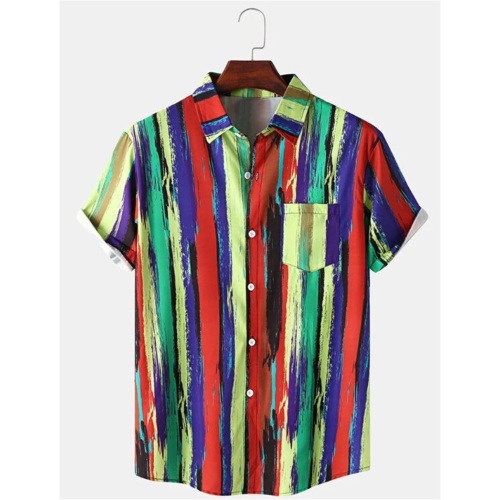 High Quality Men's Shirts Polo Shirts Striped Shirts