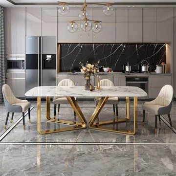 Large Rectangular Marble ding table