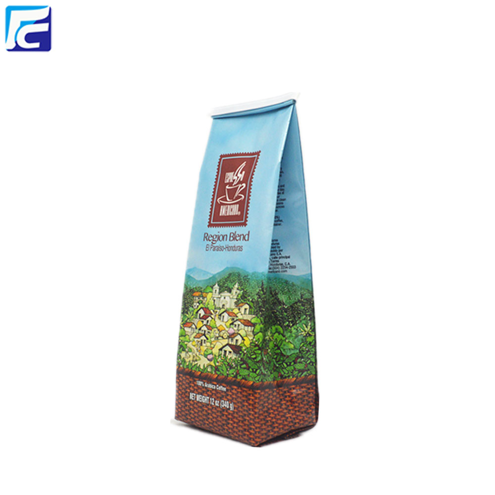 Customized side gusset aluminum foil coffee pouch bags