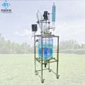 Precio de fábrica 10L Reactor de vidrio de laboratorio químico