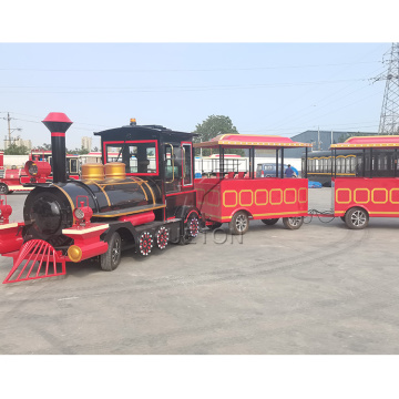 Wholesale 42 Seater Diesel Barrel Tourist Train for Amusement Parks