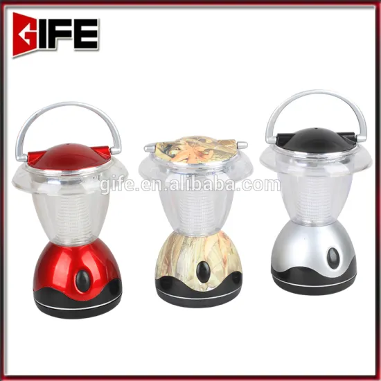 GF-9035 4LED small camping lantern with hanger telescopic portable camping battery powered light