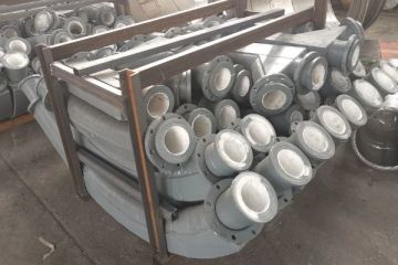 Power Plant Ceramic Wear Resistant Elbow