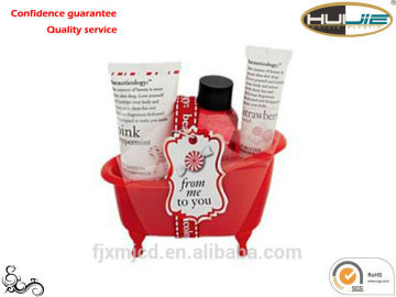 Plastic mini bathtub as gift - BC-0003(Transparent Red Packaging Box For Bath Products)
