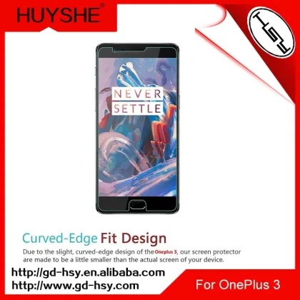 HUYSHE cell phone screen protector oneplus 3 asahi glass tempered glass screen protector