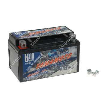 YAMAMOTO YT12V7-1A Motorcycle Spare Parts 12V7AH Power Supply Storage Battery