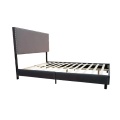 CIAOSLEELE Campo de cama de tamaño completo, cama de plataforma tapizada