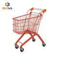 Supermercado de metal infantil mini carrito de compras