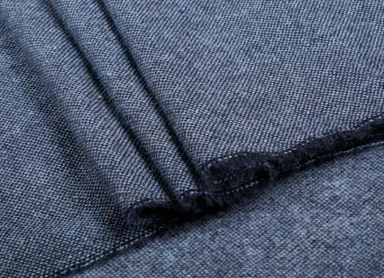 Woven woolen tweed fabric for overcoat