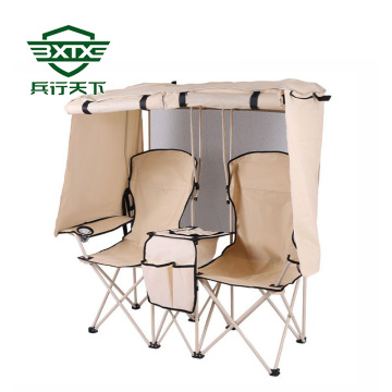 Integrated sunshade director's chair