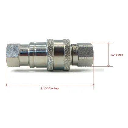 Hydraulic Quick Couplers for Meyer Diamond and Western Snow Blowers: 1/4" Fitting