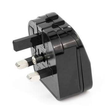 EU to UK Adapter Plug: 2 Pin Female Round to BS1363 Male 13A Fused