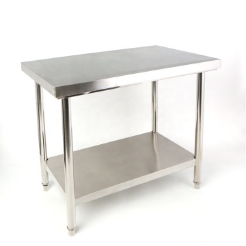 Customized 304 Commercial Kitchen Stainless Steel Work Table