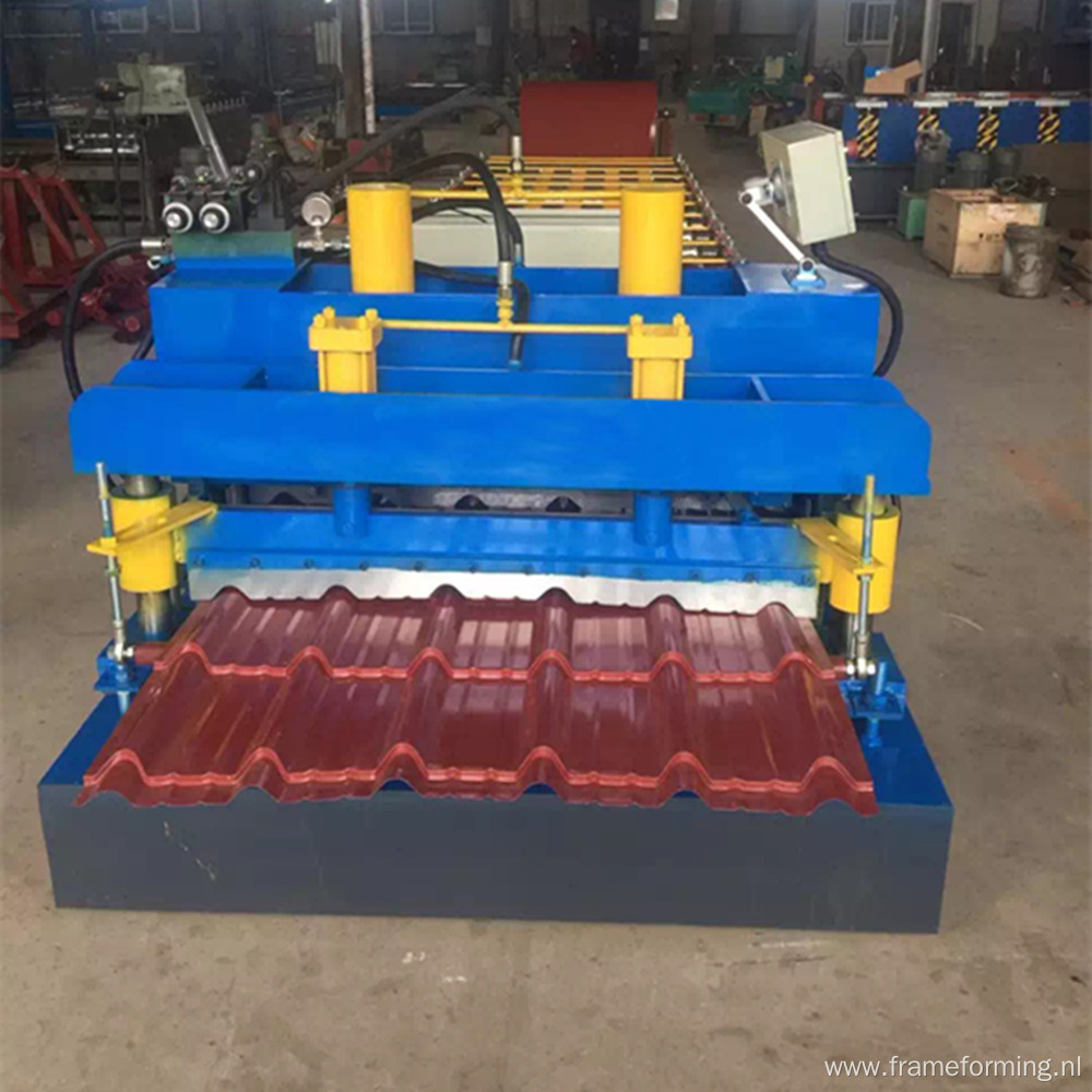 Trapezoidal roof tile glazed forming machine