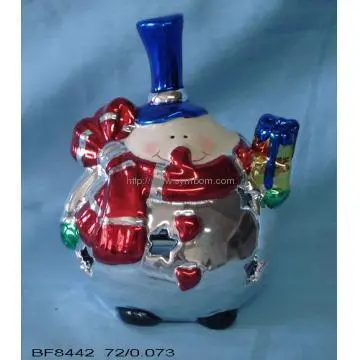 Ceramic Christmas Red  Santa Christmas Ornament