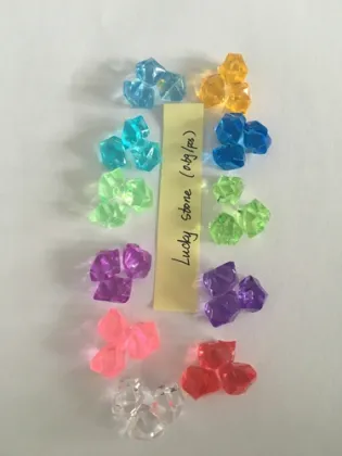 Wholesale Colorful Acrylic Lucky Stone for Decoration
