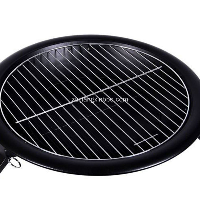 I-Flding Steel Fire Pit kanye ne-BBQ