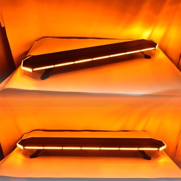 Amber LED Low Profile Warning Light Bar with Adjustable Brackets - 45\