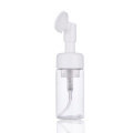 Clear white pet plastic mousse bottle with silicone