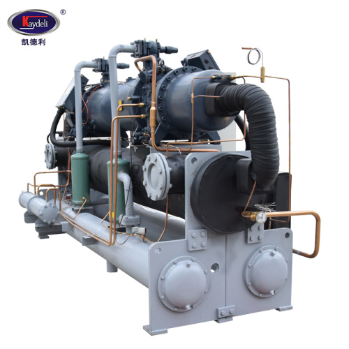 Twin head water cooled screw chiller