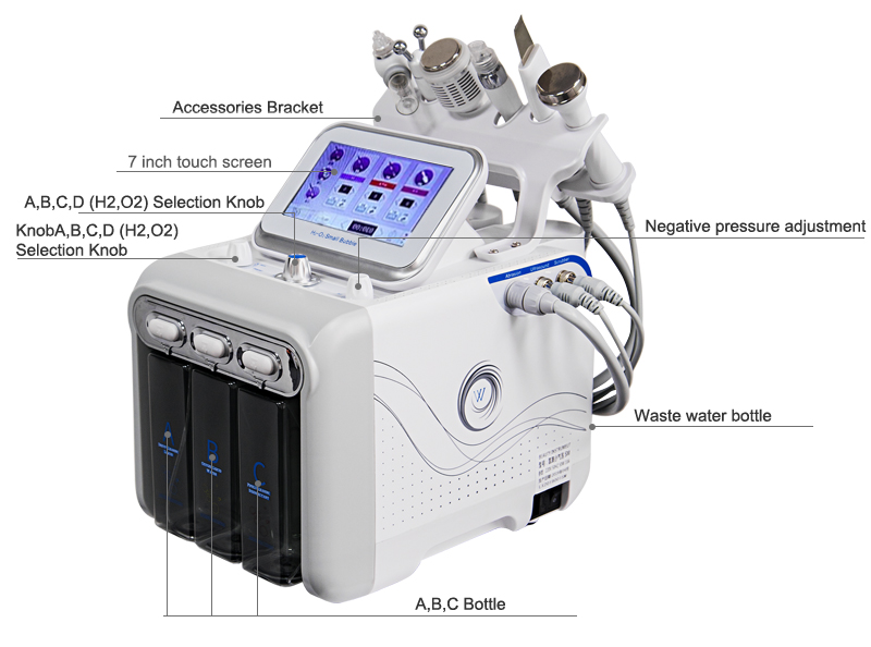 Beauty Salon Use Hydra Facial Microdermabrasion Deep Clear Hydrofacials Machine