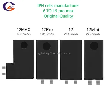 Gaoyuan Phone Battery Cells for Various iPhone Models - No BMS