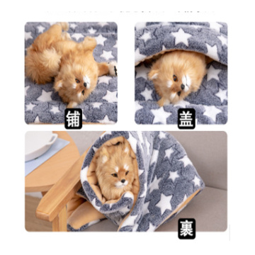 Cuscino per cane gatto caldo addensato coperta per animali domestici