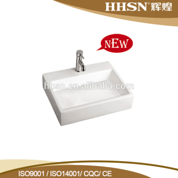 HH151B Italy Ceramic White Bathroom Counter Top Sink Art Basin