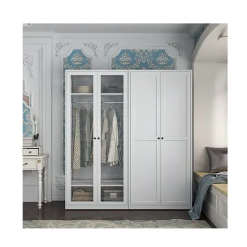 Factory Direct Luxury Metal Wardrobe Closet for Bedroom Furniture