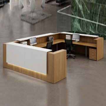 White Reception Desk for Hotel Salon Spa - High Quality Front Counter Table for Sale