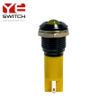 YEWITCH 16 mm IP67 Señalización del indicador de señal del LED amarillo