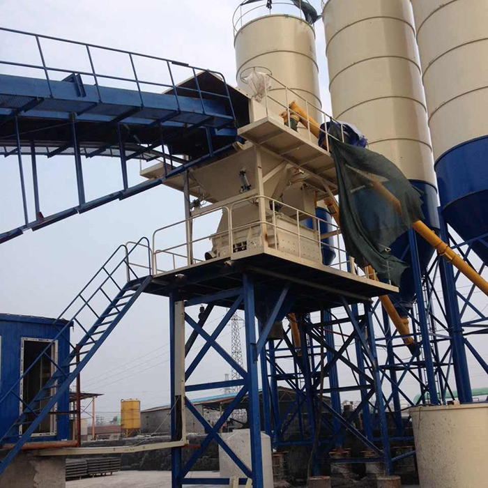 HZS90 precast small concrete batching plant machine